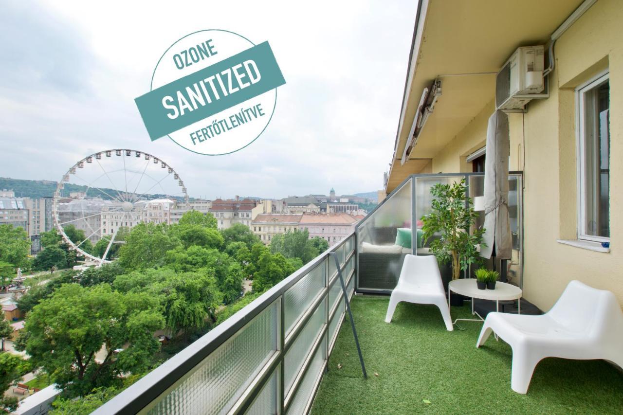 Standard Apartment By Hi5 - Incredible View With Terrace Budapesta Exterior foto