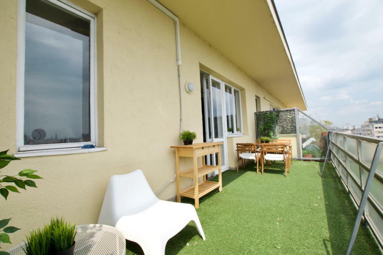 Standard Apartment By Hi5 - Incredible View With Terrace Budapesta Exterior foto