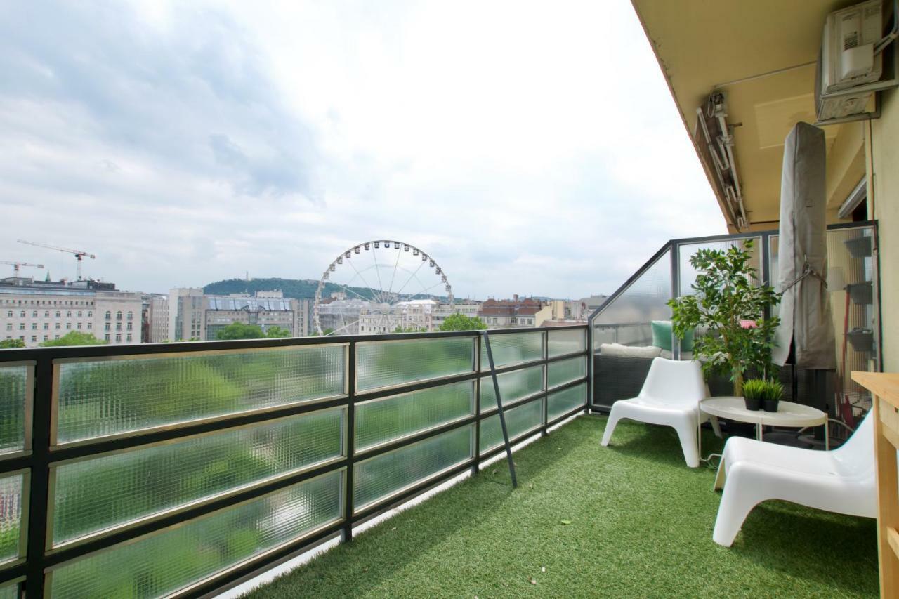 Standard Apartment By Hi5 - Incredible View With Terrace Budapesta Exterior foto